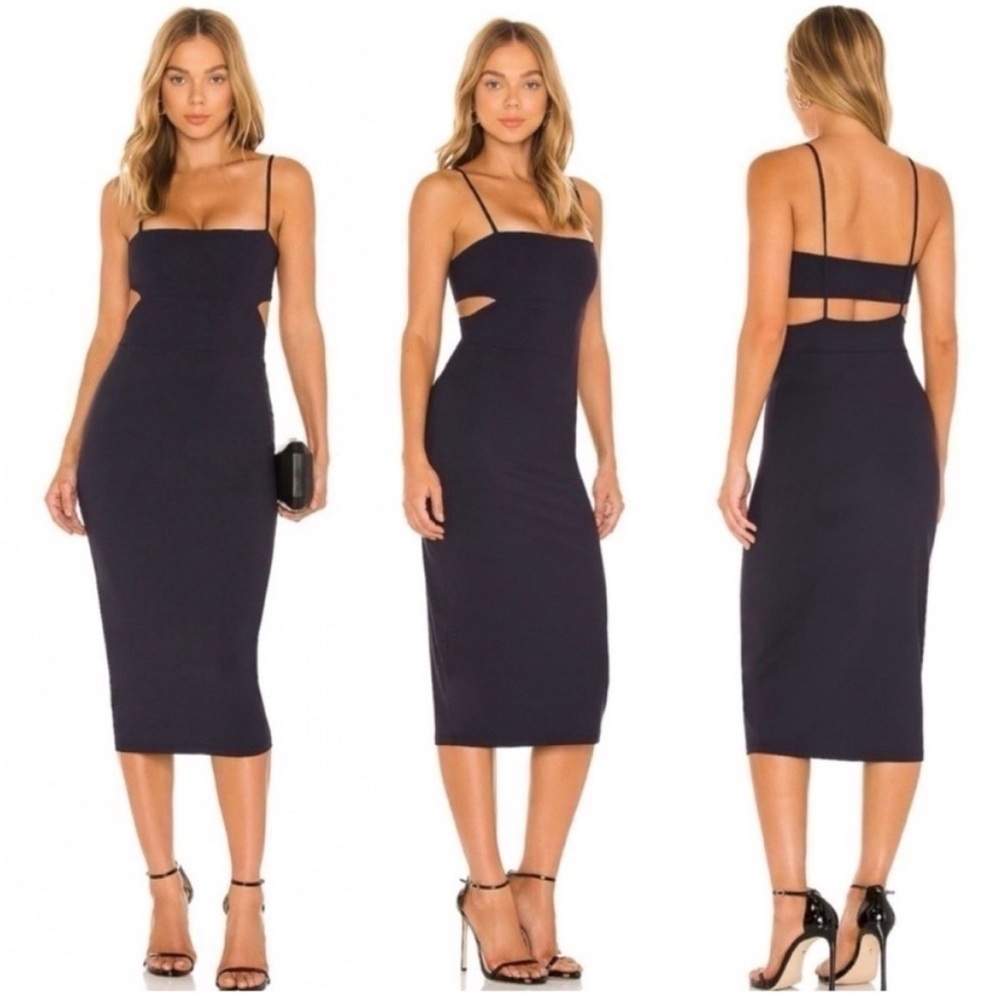 Susana Monaco Cut Out Dress, Black, Medium